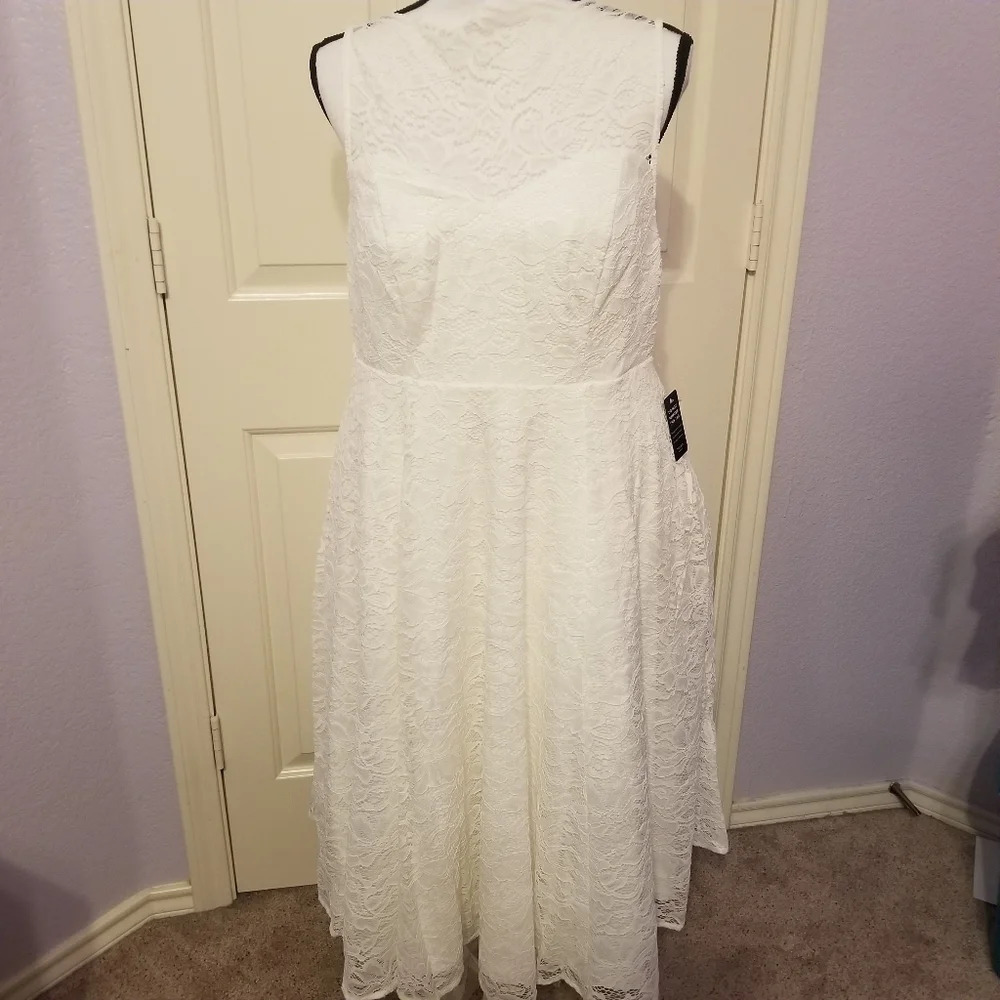 Torrid Lace Bridal Wedding Ivory Dress 14 - Picture 5 of 8